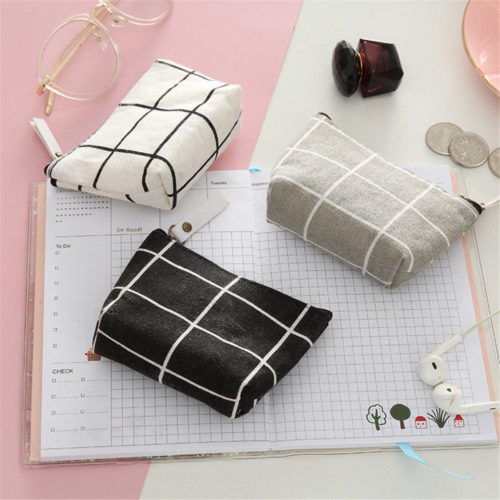 Ví đựng tiền xu UUMIR cỡ mini bằng vải lanh cotton kiểu dáng mới
