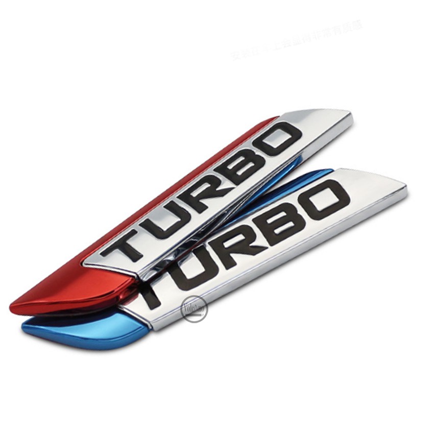 Tem Chữ Nổi TURBO Trang Trí Ô Tô