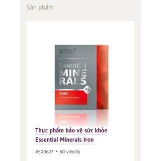 VIÊN UỐNG SẮT HỮU CƠ MINERALS IRON SIBERIAN NGA