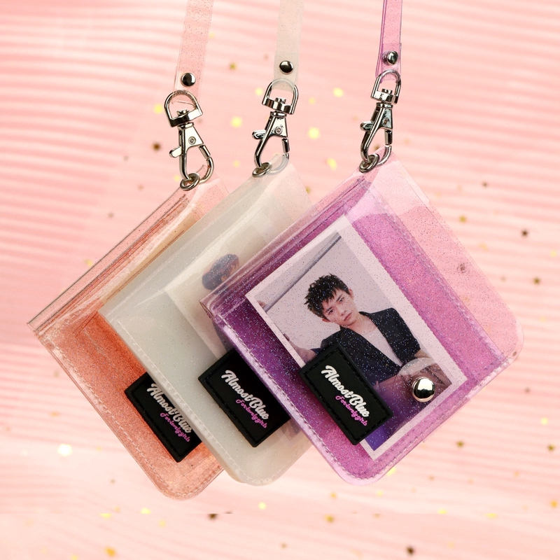 Bao đựng thẻ ảnh phong cách dành cho nhám nhạc KPOP BTS BLACKPINK EXO làm từ nhựa PVC trong suốt