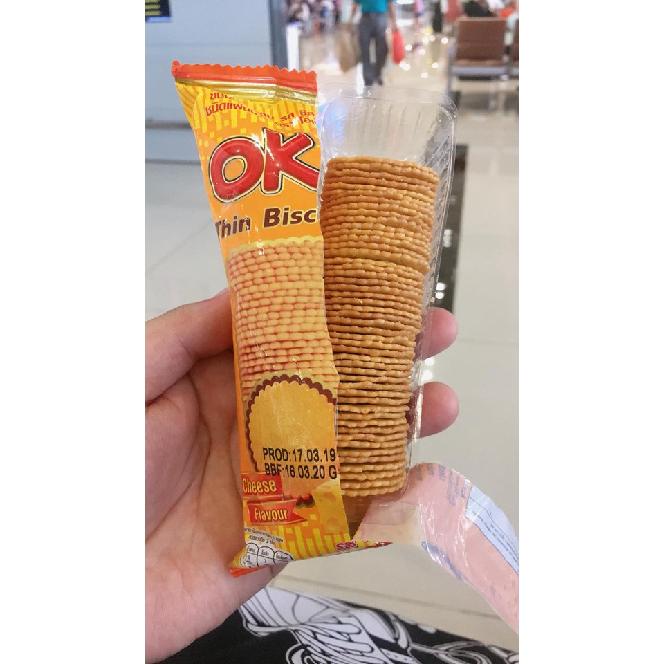 Bánh quy đồng tiền OK Thái Lan siêu hot hit đủ vị (OK Thin Biscuit 1pack ~ 30gram) | BigBuy360 - bigbuy360.vn