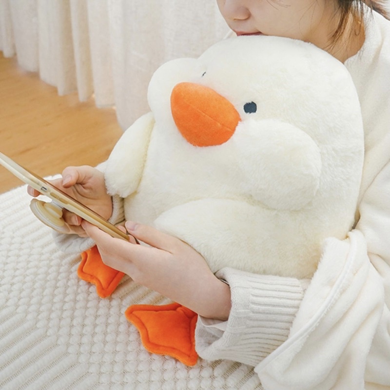 Có Sẵn Gối ôm Vịt Duck hand warmer 3 trong 1 văn phòng công sở chăn gối làm ấm tay 38x32 170x90