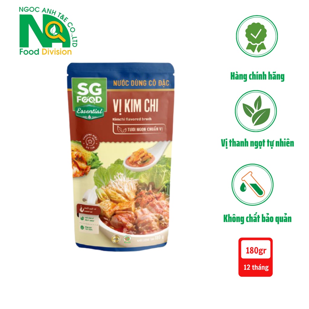 Nước dùng cô đặc vị kim chi 180gr- Sản phẩm của SG Food