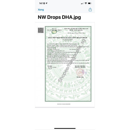 Combo 3 Siro Uống Nature's Way Kids Smart Drops, Infant Drops Bổ Sung Vitamin, Phát Triển Não Bộ Cho Bé