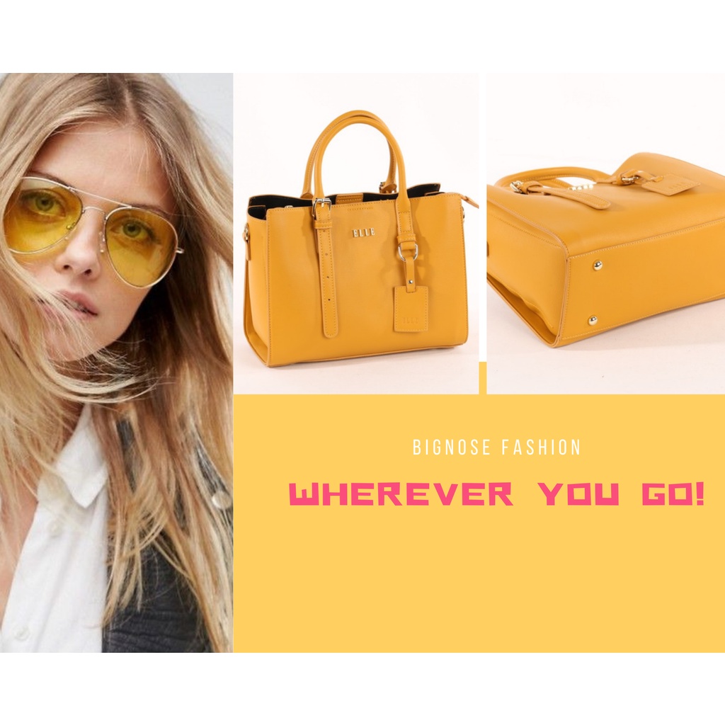 Túi công sở nữ Bignose - Handbag kèm dây đeo chéo - hàng hiệu cao cấp
