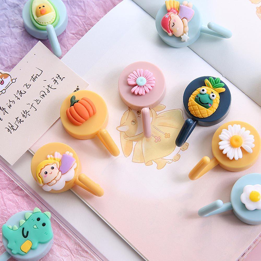 KUNHEV Móc Dán Tường Tự Dính Họa Tiết Hoạt Hình Trang Trí Nhà Tắm