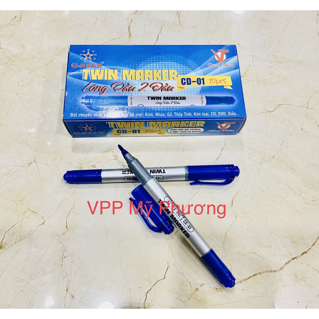 Bút Lông Dầu 2 Đầu Gstar CD01