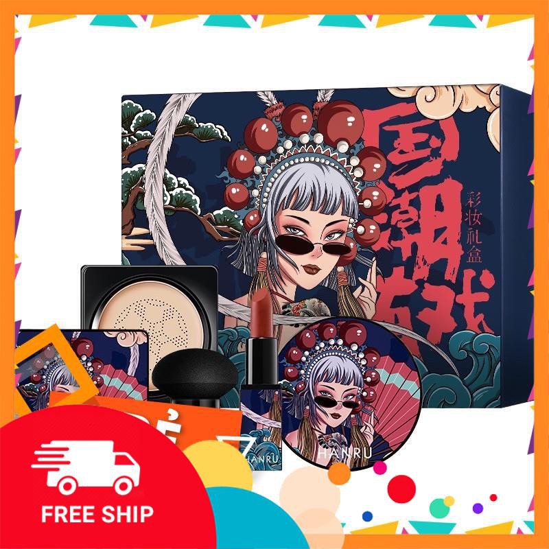 [SET] Set Mỹ Phẩm Nội Địa Trung HANRU 4 Món | BigBuy360 - bigbuy360.vn