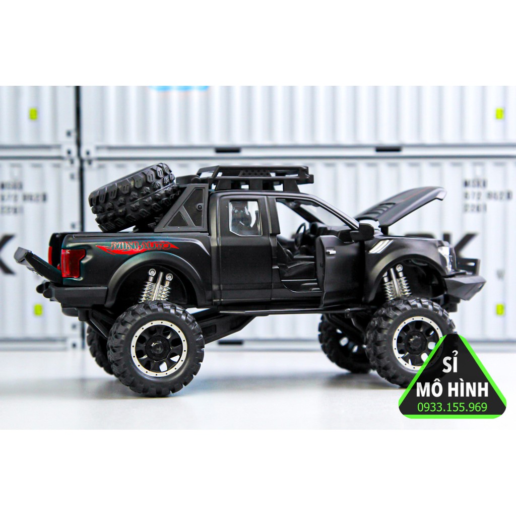 [ Sỉ Mô Hình ] Mô hình xe Ford F150 Raptor Offroad 1:32 Đen