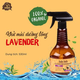 "530ml"XỊT KHỬ MÙI DƯỠNG LÔNG HƯƠNG LAVENDER đã tạo nên hương hoa tự nhiên, thơm dịu, giúp cún giảm stress.