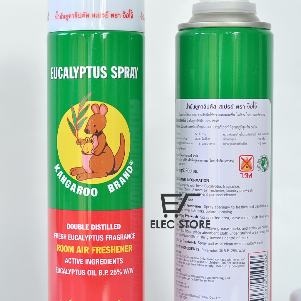 Xịt phòng tinh dầu khuynh diệp Kangaroo Thái Lan