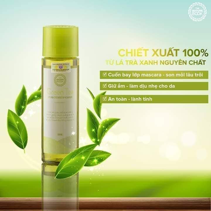 Tẩy Trang Mắt Môi Chiết Xuất Trà Xanh Green Tea Lip And Eye Makeup Remover- Tạm biệt môi thâm