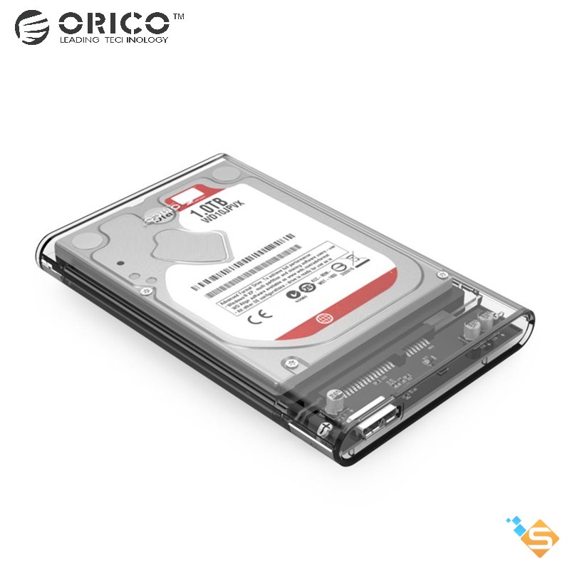 Hộp Đựng Ổ Cứng ORICO SATA HDD SSD 4TB 2139U3 USB 3.0 2.5&quot; Hỗ Trợ 2/4TB 5Gbps Trong Suốt - Bảo Hành 1 Năm