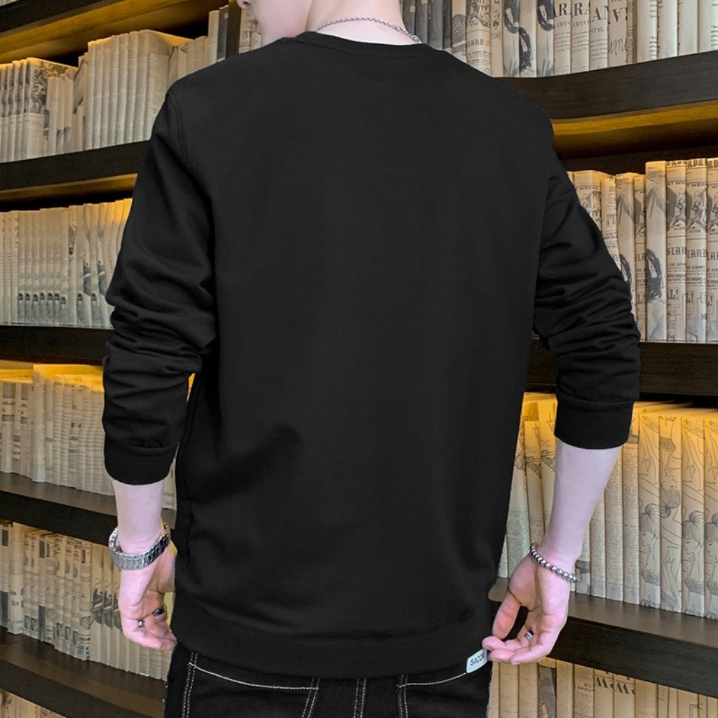 Áo nỉ dài tay nam.áo Thun Nam Nữ Dài Tay Hoodie nam [𝗛𝗔̀𝗡𝗚 𝗟𝗢𝗔̣𝗜 𝟭] Nam Nữ Cổ Tròn Basic