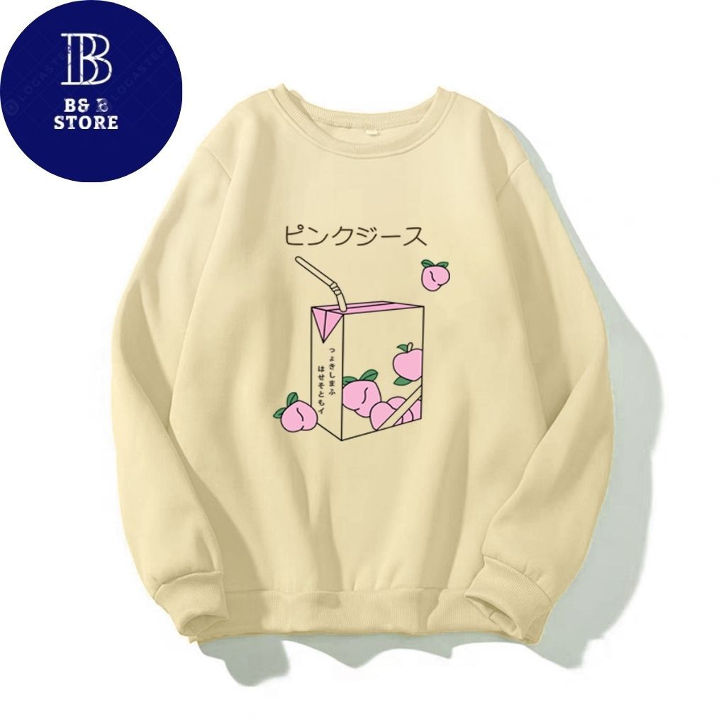 ÁO SWEATER NỈ UNISEX IN HỘP SỮA CHỮ NHẬT ÁO SWEATER FORM RỘNG NAM NỮ NHIỀU MÀU