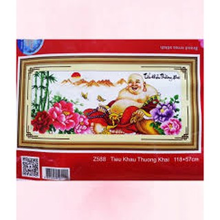 Tranh thêu phật di lạc Z588