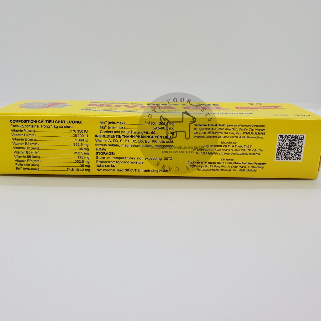 NUVITA GEL- Thức ăn bổ sung vitamin, khoáng cho chó mèo 120g
