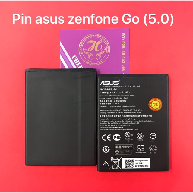 Pin Asus Zenfone GO 5.0 (kí hiệu trên pin : C11P1506)- ZC500TG/ZE500TGG500TG/Z00VD...