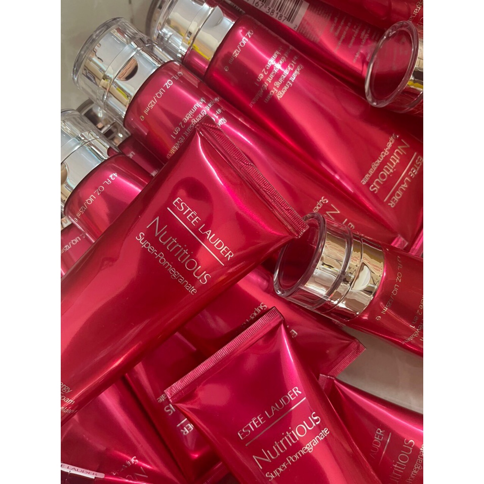 Sữa Rửa Mặt Lựu Đỏ Estee Lauder Nutritious Super-Pomegranate Radiant Energy 2-in-1 Cleansing Foam 125ml