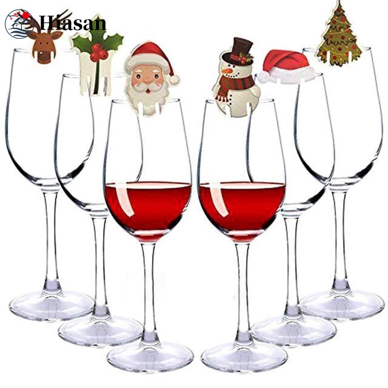 Bộ 10 Thẻ Hình Ông Già Noel / Người Tuyết / Tuần Lộc / Cây Thông / Tuần Lộc Để Bàn Trang Trí Giáng Sinh / Năm Mới