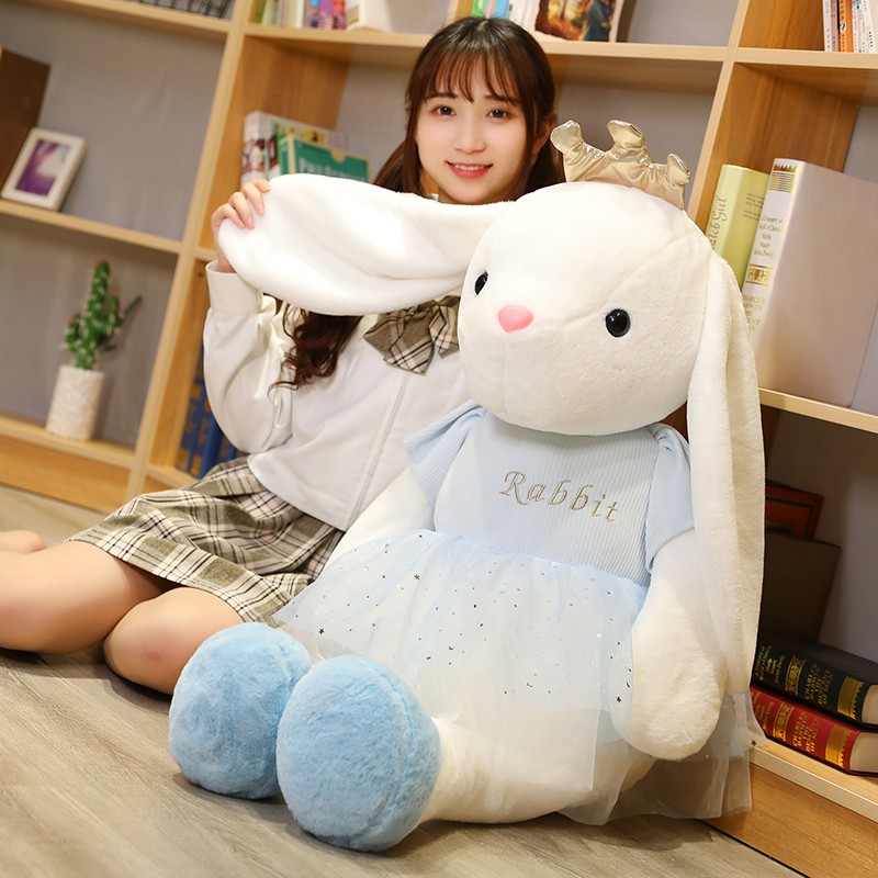 Thỏ Nhồi Bông 60 / 100cm Đáng Yêu Cho Bé