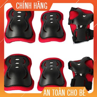 Bảo Hộ Tay Chân Patin Trẻ Em Chính Hãng Cougar Đỏ đen