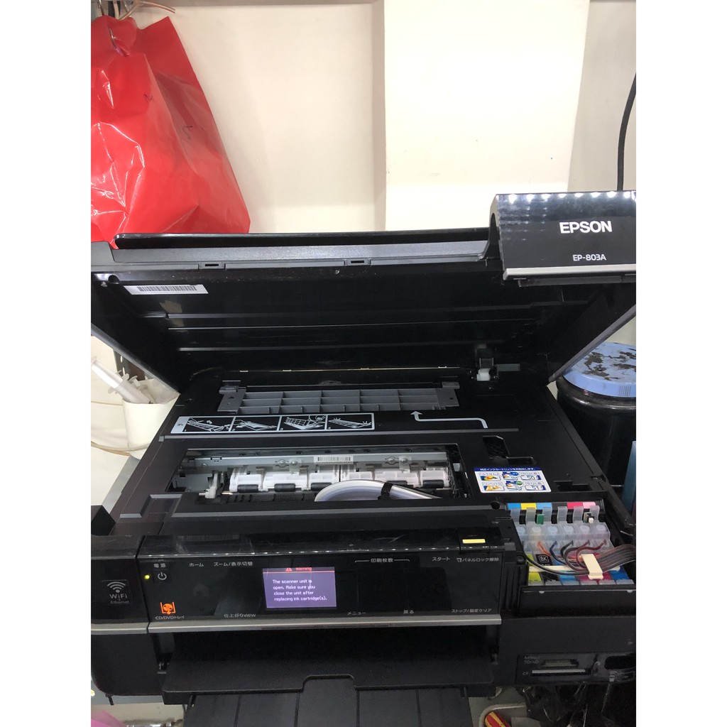 Máy in Epson EP - 803A, 6 màu, hàng nội địa Nhật, in - scan - photo, gắn mực rời giá rẻ, máy mới 95%