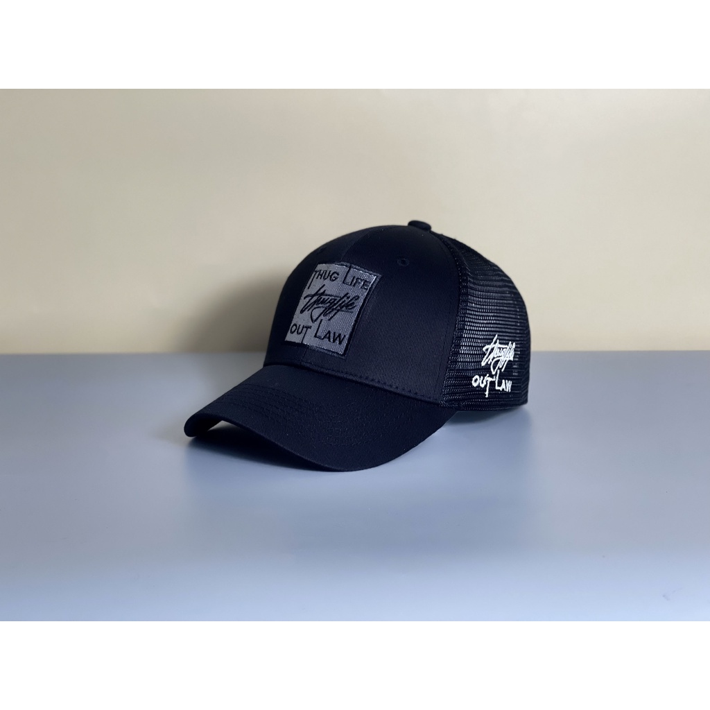Mũ lưỡi trai Thuglife lưới màu đen cá tính dành cho cả nam và nữ full hộp để làm quà tặng