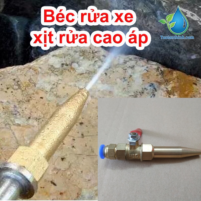 Béc rửa xe đồng dài nhọn x 1