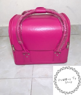 Cốp da để đồ nail, phun xăm, mỹ phẩm size 32*21*26cm.