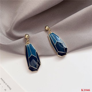 Mayconner BST Khuyên tai nữ hình đá thiên thạch xanh k1046