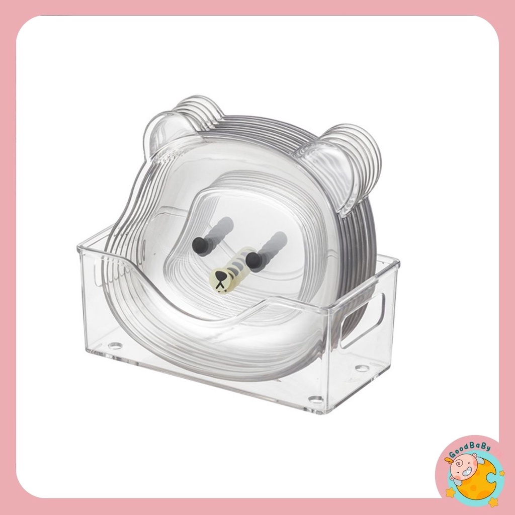 Combo đĩa hình gấu cao cấp ngộ ngĩnh bài trí thức ăn cho bé và cả gia đình Goodbabyvn
