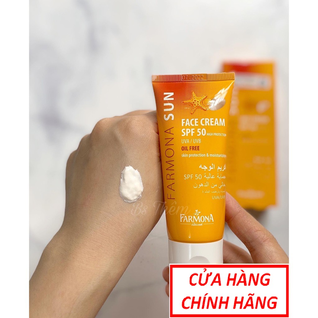 Kem Chống Nắng Farmona Sun Face Cream Oil Free Spf 50 - Dành Cho Da Dầu Mụn