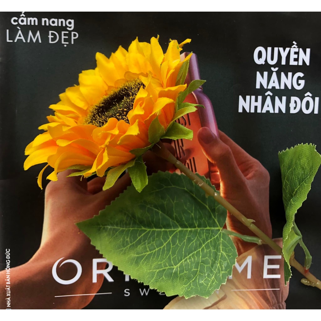 Hoa hướng dương giả dài 35 cm dùng dể trang trí nhà cửa, chụp ảnh.