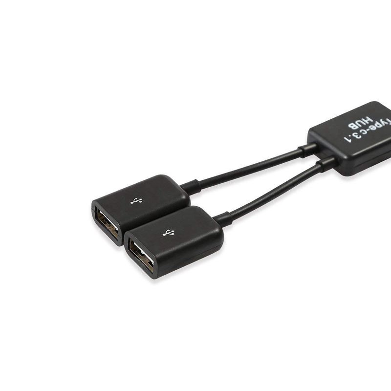 Bộ chia 2 cổng kết nối tín hiệu OTG USB 3.1 đầu đực sang 2 đầu cái