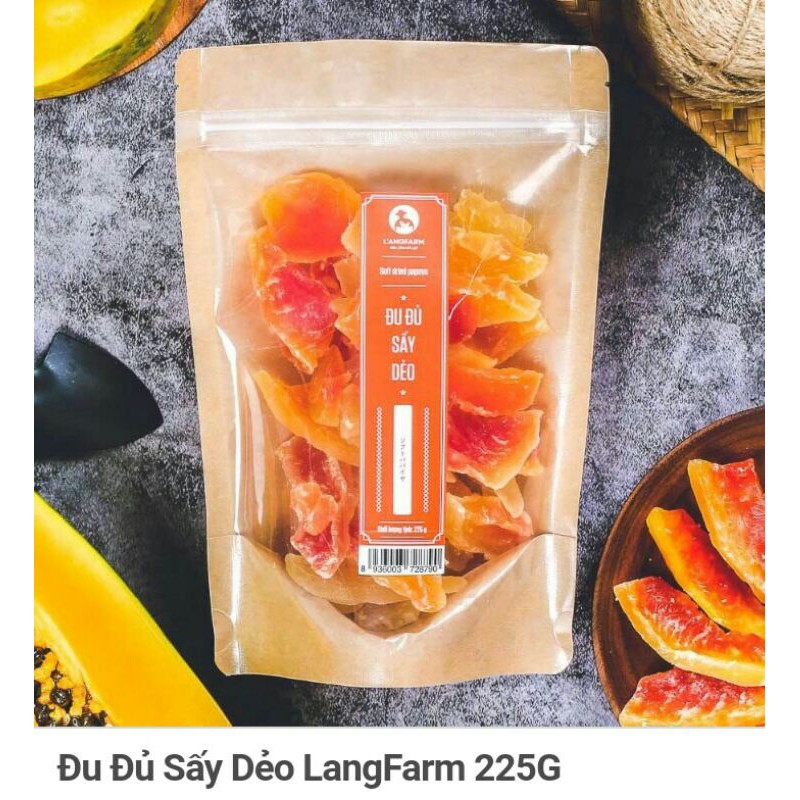 Đu Đủ Sấy Dẻo LangFarm 225G