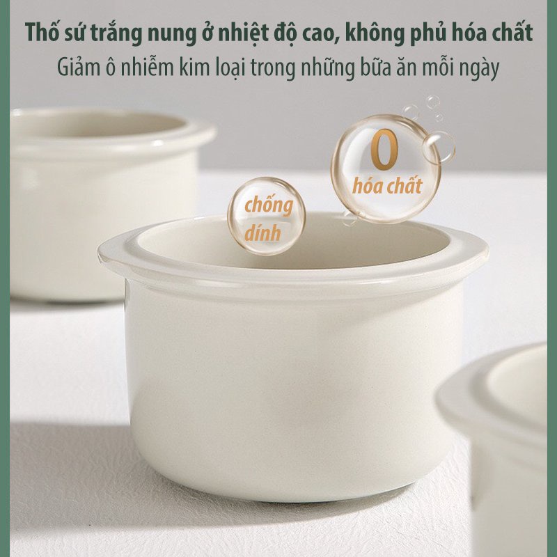 Nồi Chưng Yến Nồi Nấu Cháo Chậm Changhong Cho Bé Ăn Dặm Ninh Hầm Hấp Cách Thủy Đa Năng