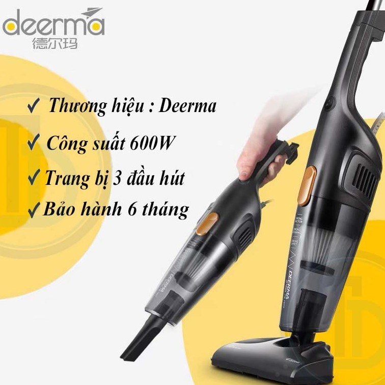 [SẴN HÀNG] MÁY HÚT BỤI CẦM TAY gia đình Công Suất Lớn 600W Deerma DX115C 3in1 đa năng tiện dụng hút nệm, đệm, sàn | BigBuy360 - bigbuy360.vn