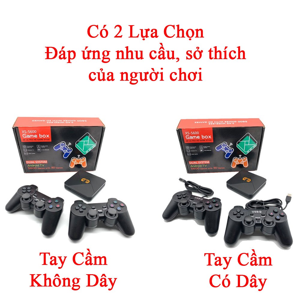 Máy Chơi Game Điện Tử Game Box XS-5600 3D HDMI 4K ⚡️𝐅𝐑𝐄𝐄 𝐒𝐇𝐈𝐏⚡️ Tay Cầm Chơi Game Siêu Chất