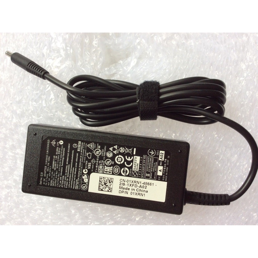 Hàng Zin, Sac Laptop DELL 19.5V - 3.34A, 65W, Chân Kim Nhỏ, Original