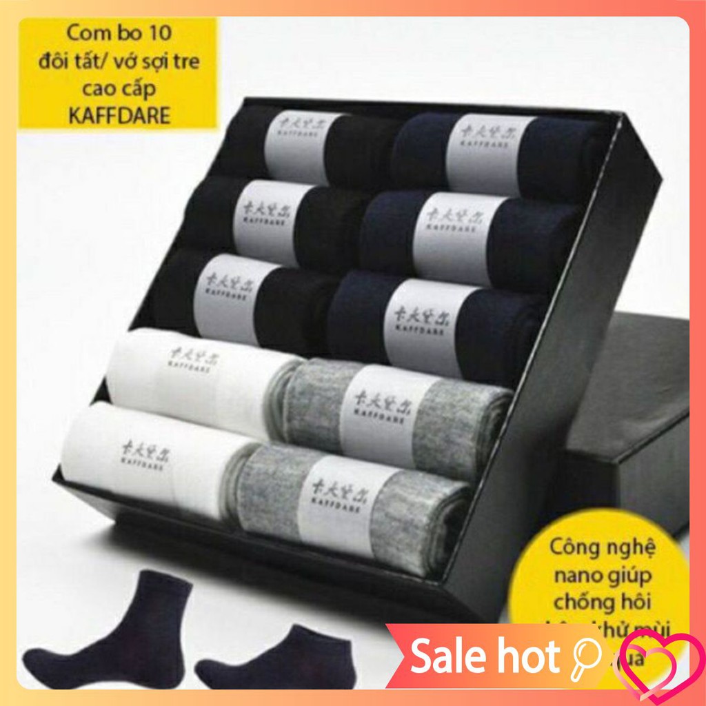 Tất nam chống hôi hộp 10 đôi