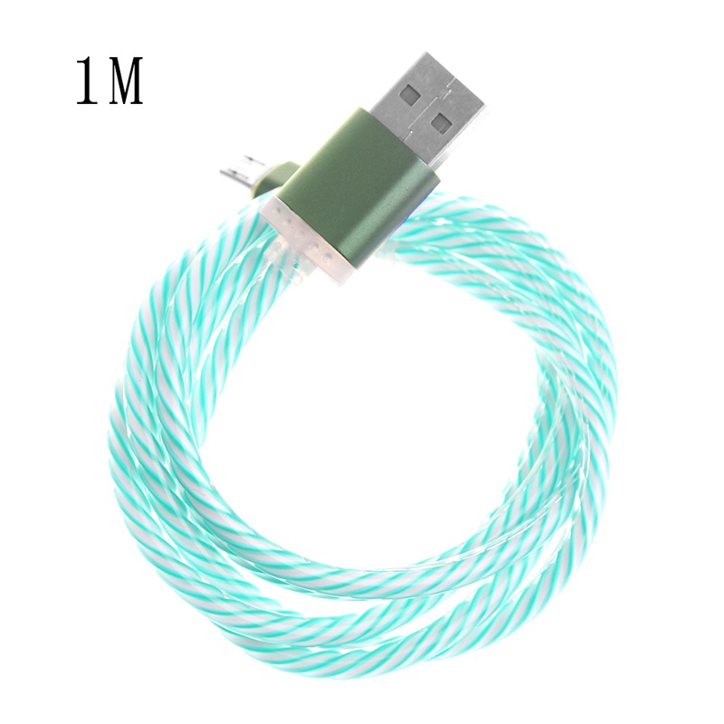 Dây Cáp Sạc Micro USB Có Đèn LED Cho Điện Thoại Samsung S7 S6 LG G4 G3 Android