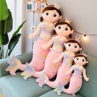   Kèm Quà  Thú Bông NÀNG TIÊN CÁ 1Mét2 Xinh Xắn - Chất Miniso Mềm - Cao Cấp 