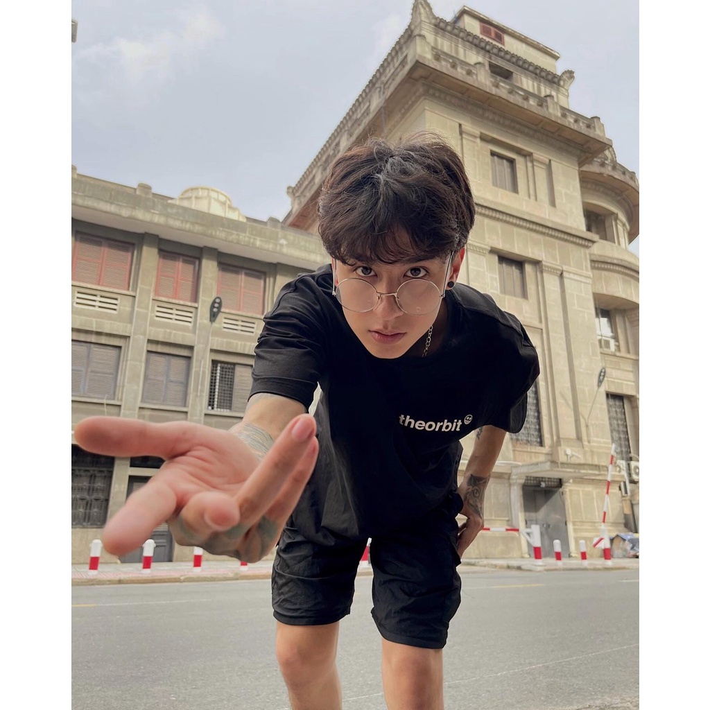 Quần Short Nam Nữ LOGO BLACK NYLON SHORT The ORBIT