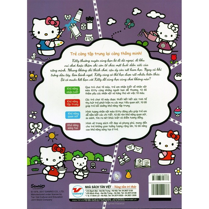 Sách - Hello Kitty - Rèn Luyện Khả Năng Sáng Tạo - Kitty Vui Học Vui Chơi