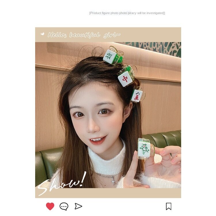 Kẹp tóc hình cá mập mini vui nhộn vui nhộn trang điểm năm mới cho nữ