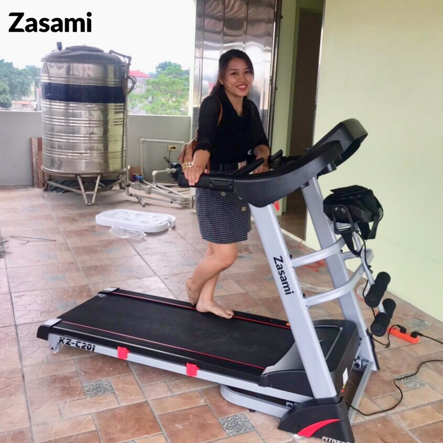 Máy Chạy Bộ Cao Cấp ZASAMI KZ-C201 Thảm chạy chống trơn trượt Bảo hành chính hãng 1 đổi 1 trong vòng 7 ngày