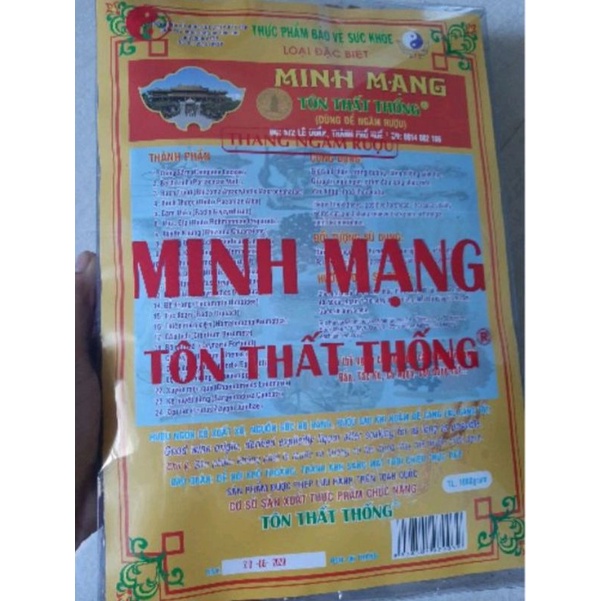 Combo 3 thang MINH MẠNG TÔN THẤT THỐNG LOẠI đặc biệt 1000g/thang