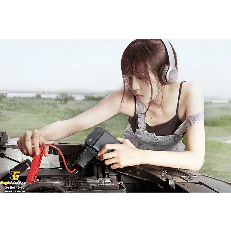Bộ kích điện bình ắc quy Ô tô, Xe hơi Xiaomi 70Mai chính hãng – Kích nổ kiêm pin sạc dự phòng 11000mAh