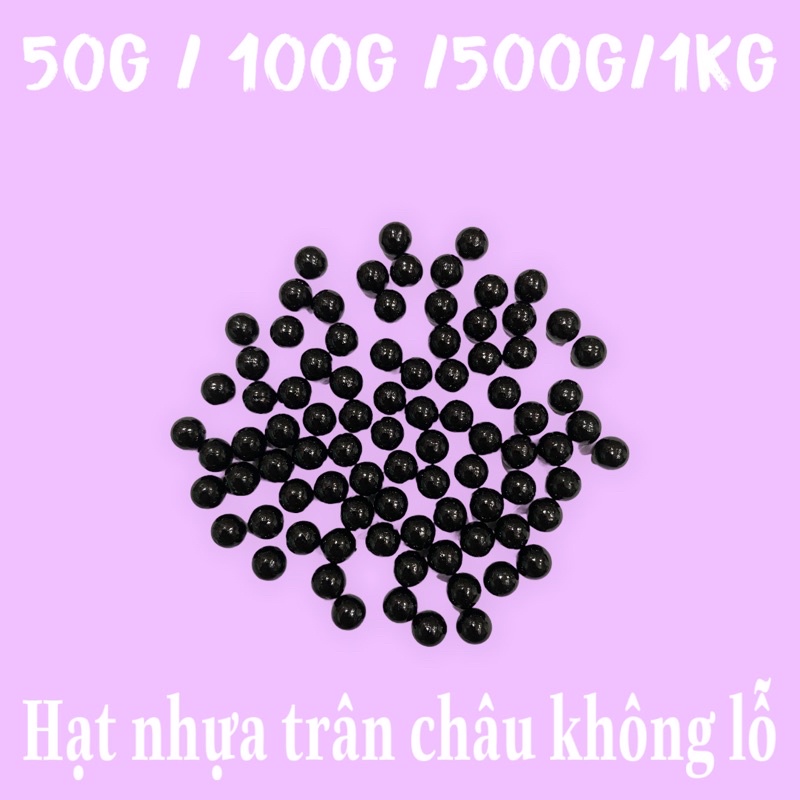50g / Hạt trân châu ko lỗ đen